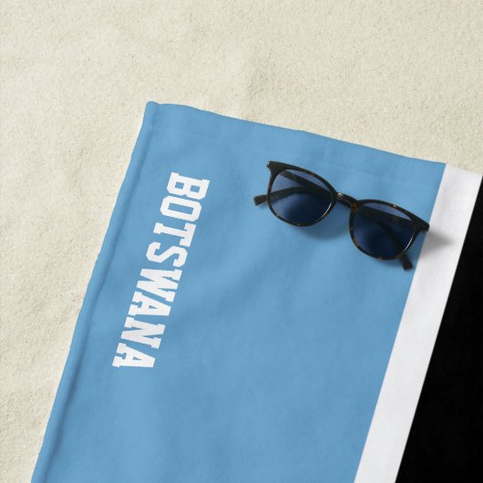 Botswana Flag Splendid Patriotic Strandlaken (In situ)