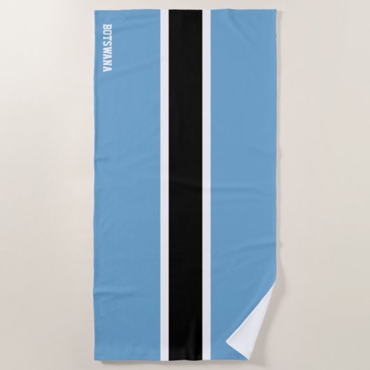 Botswana Flag Splendid Patriotic Strandlaken (Voorkant)