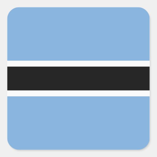 Botswana Flag Sticker (Voorkant)