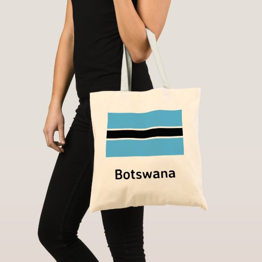 Botswana Flag Tote Bag (Voorkant (product))