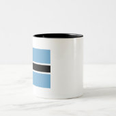 Botswana Flag Tweekleurige Koffiemok (Center)