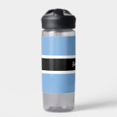 Botswana fles, patriottische Botswana vlag Waterfles (Voorkant)