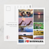 Botswana - I Love - Briefkaart (Voorkant / Achterkant)