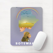 Botswana kaart muismat (Met muis)