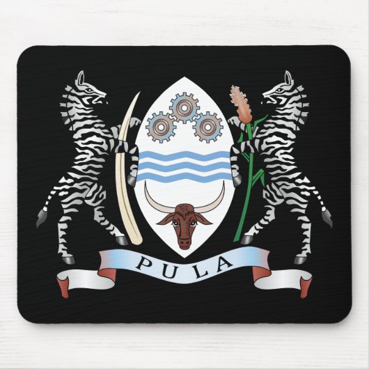 Botswana land wapen wapenschild symbool embleem vl muismat (Voorkant)