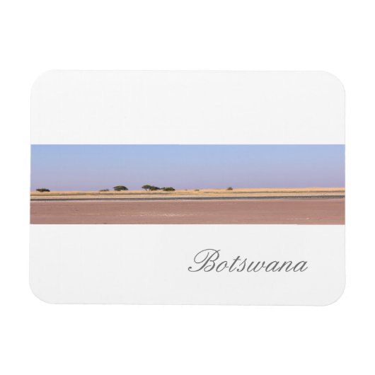 Botswana Landscape Salt Pans Savannah Magneet (Horizontaal)