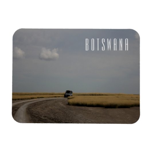 Botswana Landscape Savannah Savanna Grass Salt Pan Magneet (Horizontaal)