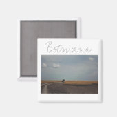 Botswana Makgadikgadi Salt Pans Car Travel Magnet (Voorkant / Achterkant)
