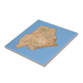 Botswana Map Tile Tegeltje (Zijkant)
