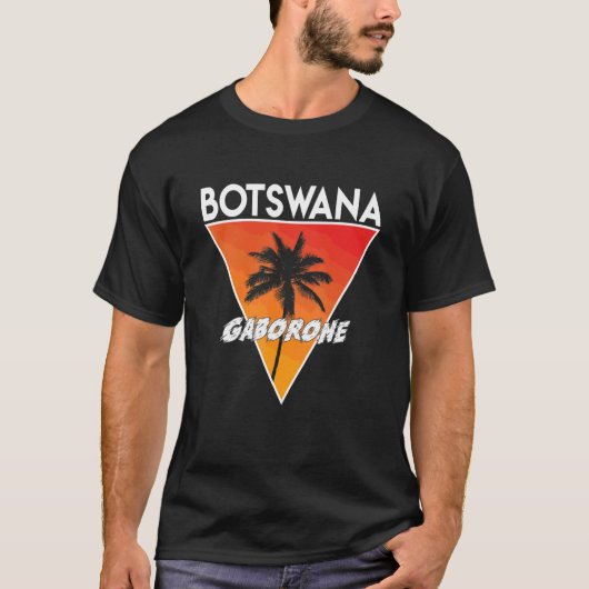 Botswana Met Zonnige Kleuren T-shirt (Voorkant)
