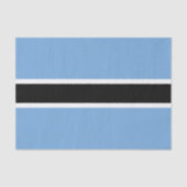 Botswana mode, Botswana Vlag tissuepapier (Voorkant)