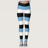 Botswana National Flag Colors Horizontal Striped