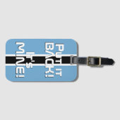 Botswana National Flag Funny Patriotic Bagagelabel (Voorkant (horizontaal))
