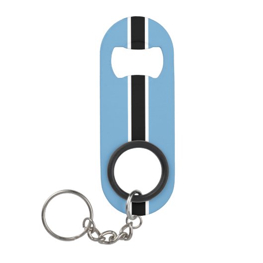 Botswana National Pride Patriotic Mini Flessenopener (Voorkant)