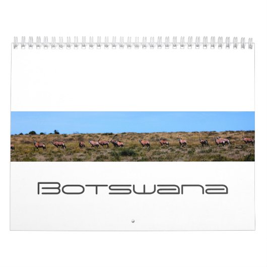 Botswana Natuur Kubu Baobab Island Makgadikgadi Kalender (Hoes)