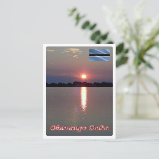 Botswana - Okavango Delta - Briefkaart (Staand voorkant)