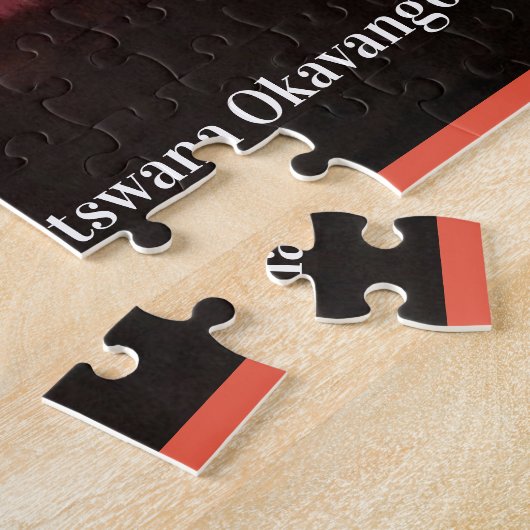 Botswana Okavango Delta Sunset Legpuzzel (Zijkant)