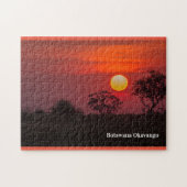 Botswana Okavango Delta Sunset Legpuzzel (Horizontaal)