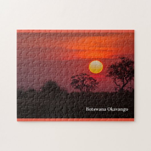 Botswana Okavango Delta Sunset Legpuzzel (Horizontaal)