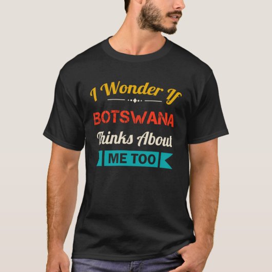 Botswana Quote Vintage Souvenir T-shirt (Voorkant)