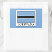 Botswana Rechthoekige Sticker (Tas)
