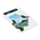 Botswana reisposter magneet (Rechterzijde)