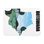 Botswana reisposter magneet (Horizontaal)
