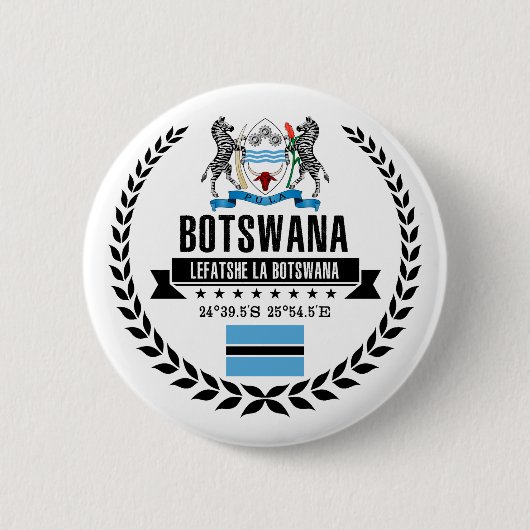Botswana Ronde Button 5,7 Cm (Voorkant)