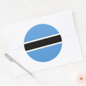 Botswana Ronde Sticker (Envelop)