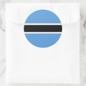 Botswana Ronde Sticker (Tas)