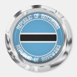 Botswana Round Emblem Magneet