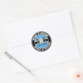 Botswana Round Emblem Ronde Sticker (Envelop)