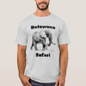 Botswana Safari Elephant Tshirt (Voorkant)