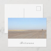 Botswana Salt Pans Savannah Grass Landschap Briefkaart (Voorkant / Achterkant)