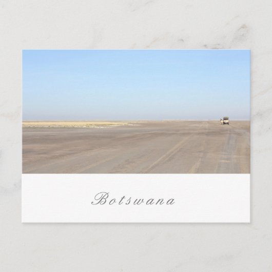 Botswana Salt Pans Savannah Grass Landschap Briefkaart (Voorkant)