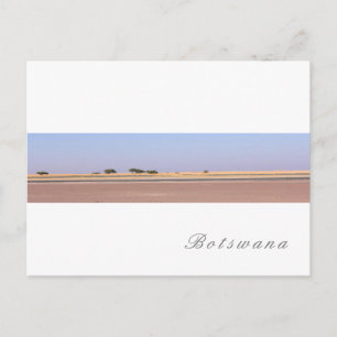 Botswana Salt Pans Savannah Grass Landschap Briefkaart