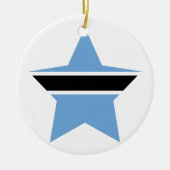 Botswana Star Keramisch Ornament (Voorkant)