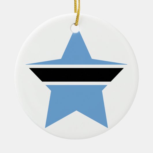 Botswana Star Keramisch Ornament (Voorkant)