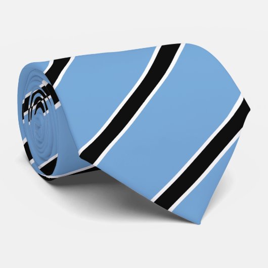 Botswana Stropdassen, mode Botswana Vlag, bedrijf Stropdas (Opgerold)