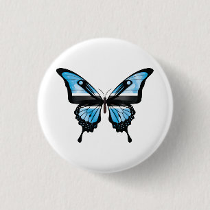 Botswana Swallowtail Butterfly Flag Sticker Ronde Button 3,2 Cm