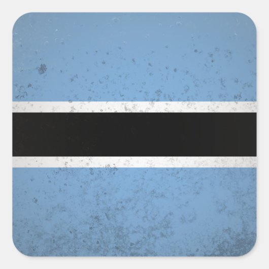 Botswana Vierkante Sticker (Voorkant)