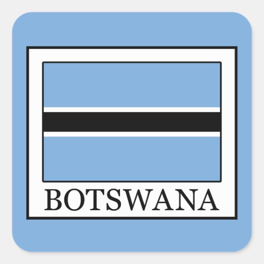 Botswana Vierkante Sticker (Voorkant)
