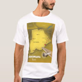 Botswana vintage stijl reisposter. t-shirt (Voorkant)