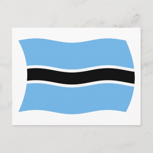 Botswana Vlag Ansichtkaart Briefkaart (Voorkant)