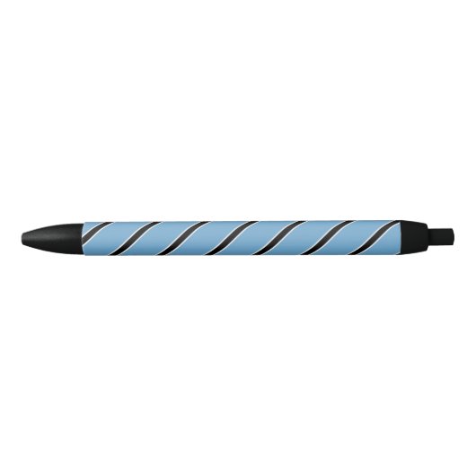 Botswana Vlag Balpen Zwarte Inkt Pen (Voorkant)