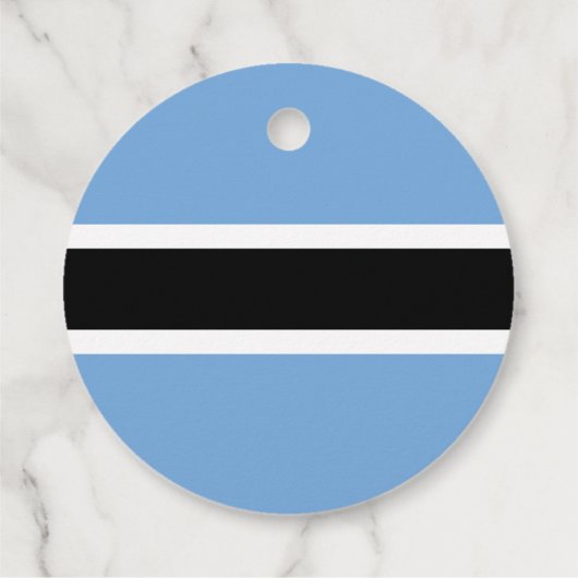 Botswana vlag bedankjes labels (Achterkant)