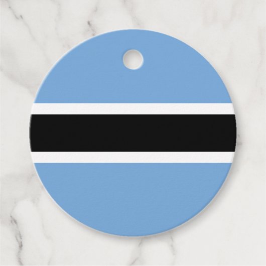 Botswana vlag bedankjes labels (Voorkant)