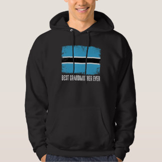 Botswana vlag Beste grootmoeder ooit vlieg Hoodie