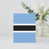 Botswana vlag briefkaart (Staand voorkant)