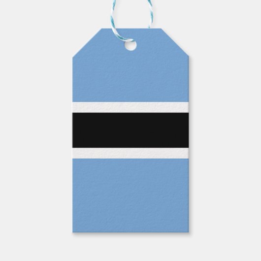 Botswana vlag cadeaulabel (Voorkant)